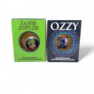 Monowise Limited Edition 1998 Ozzy Osbourne and Janis Joplin Ornaments
